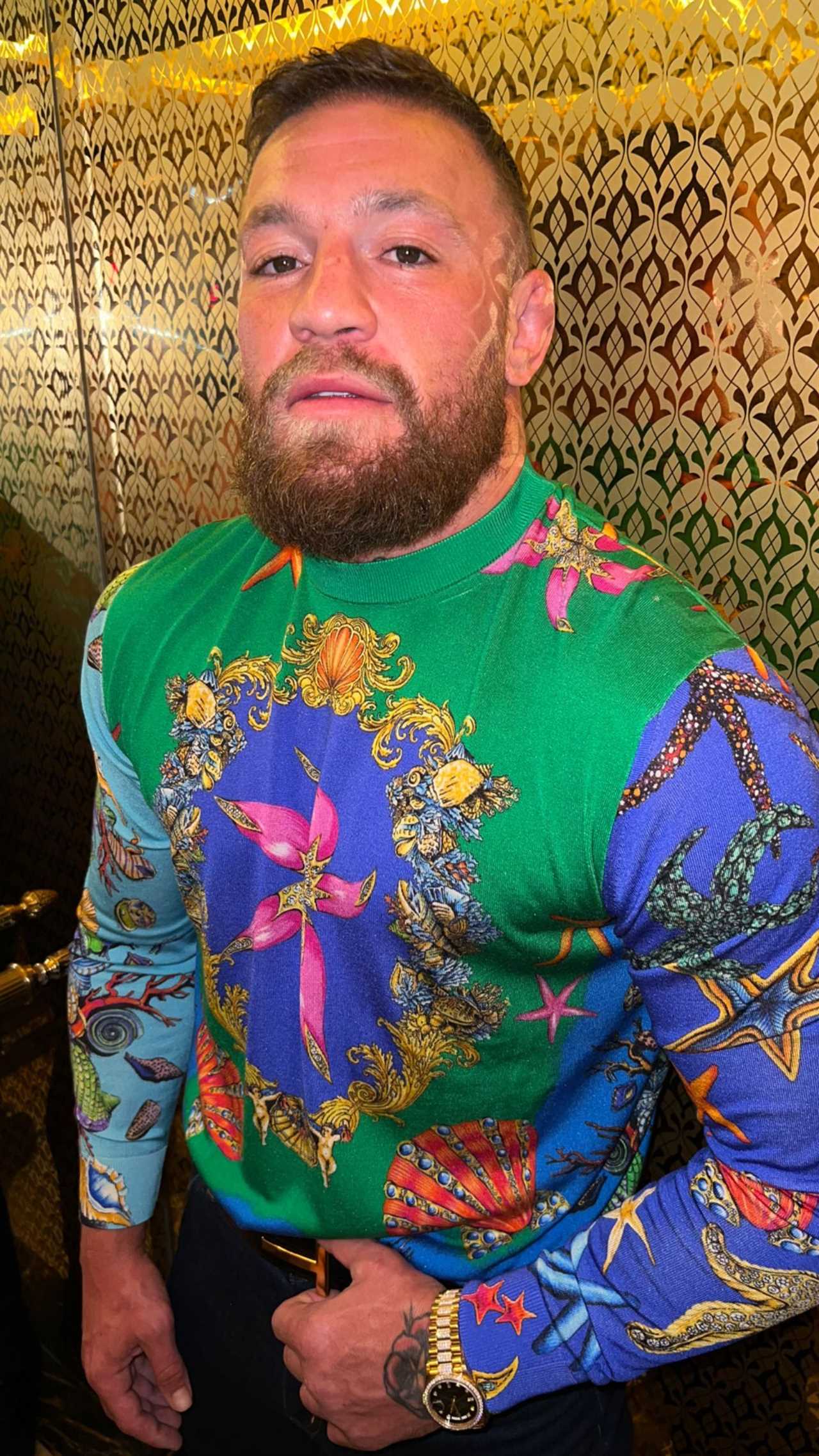 Conor McGregor's hulking body shows that he is back - UFC star starts training after horror leg injury.