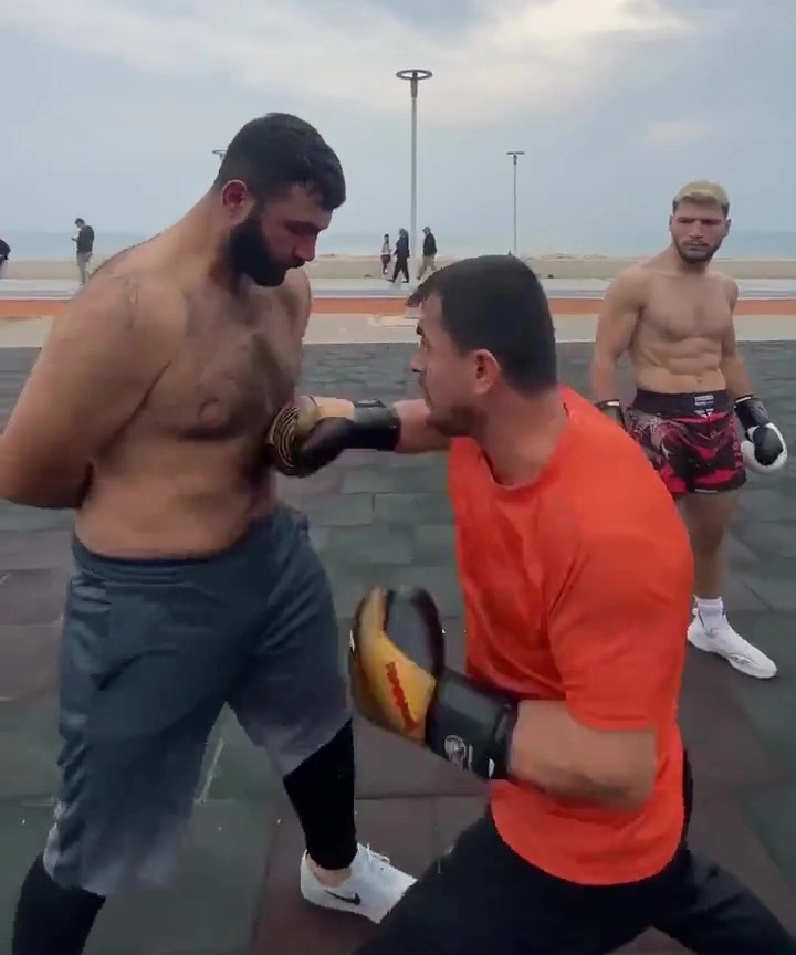 Tony Bellew criticizes his 'STUPID training methods after he unleashes a flurry on three defenseless boxers