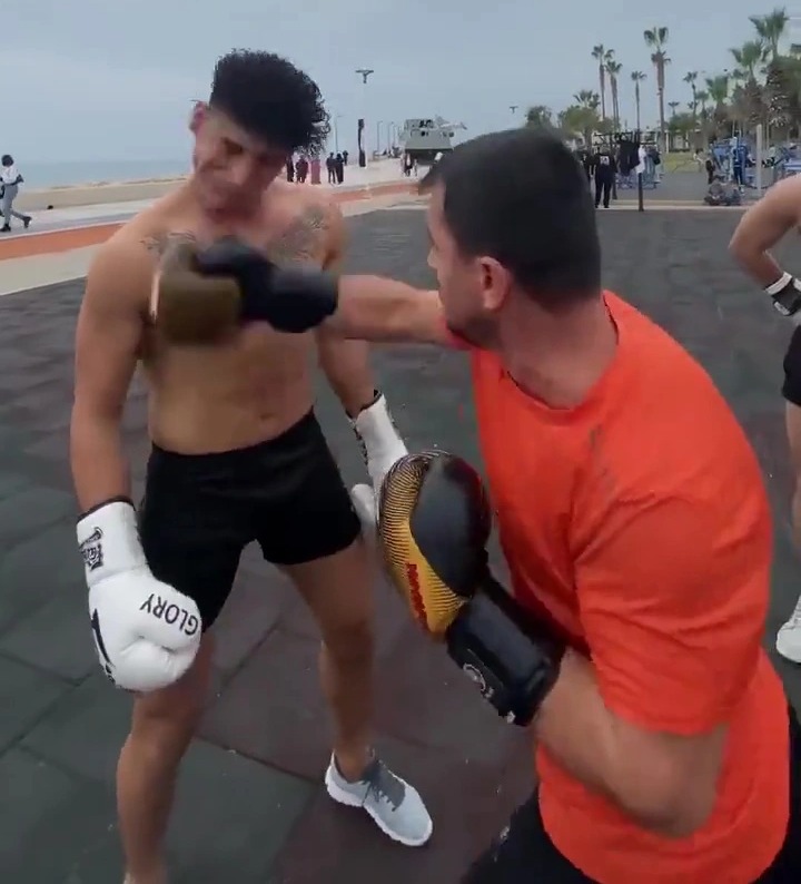 Tony Bellew criticizes his 'STUPID training methods after he unleashes a flurry on three defenseless boxers