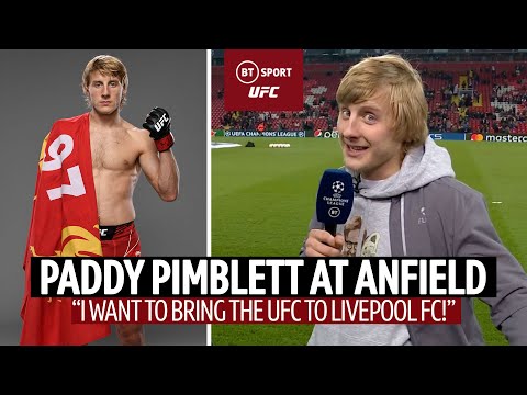 Liverpool Supporter Paddy Pimblett at Anfield Ahead Of UFC London: I'm Bringing the UFC To Anfield