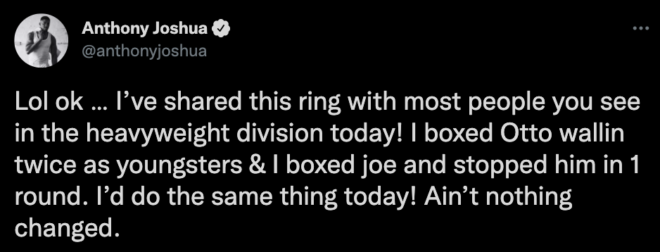 Joe Joyce calls Anthony Joshua to Wembley after AJ said he'd KO his sparring partner in ONE round