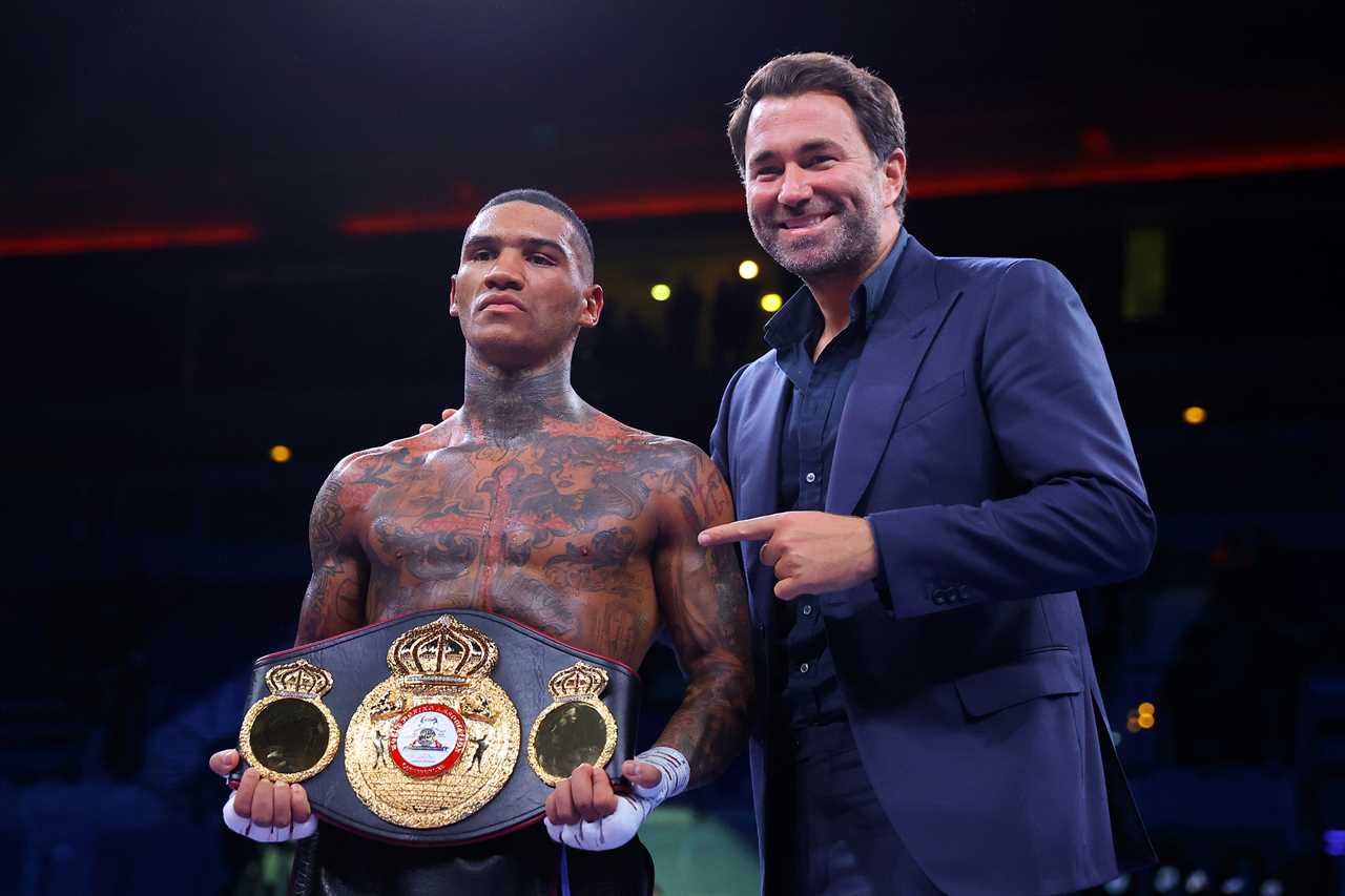 Conor Benn will fight Chris Van Heerden at Manchester's Kell Brook on April 16, as the Kell Brook clash was 'outof the equation'