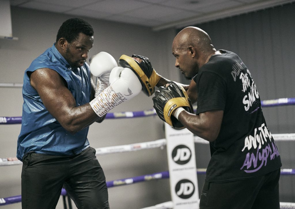 Dillian Whyte's coach said that boxing legends Evander Hollyfield and Riddick bowe are on a different plane to Tyson Fury