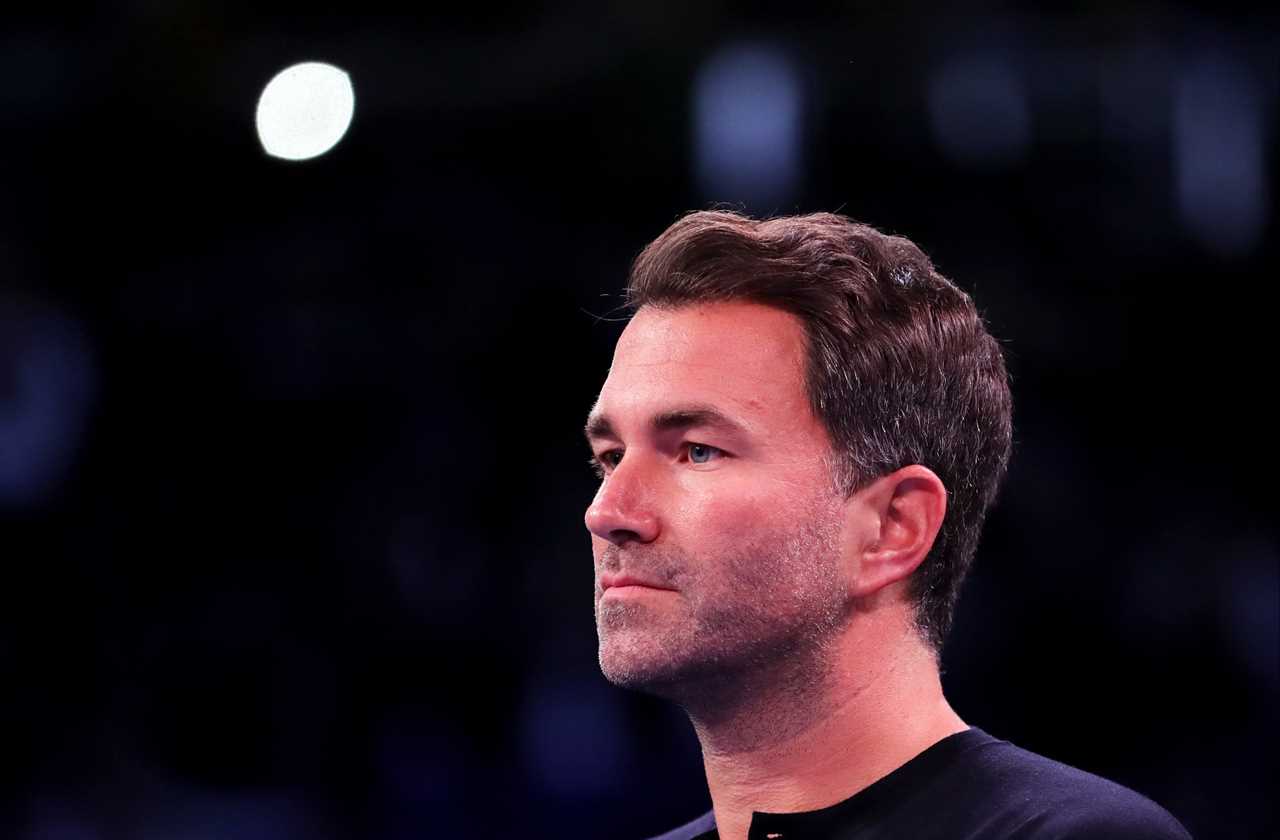 Eddie Hearn says Tyson Fury is guilty of having double standards in his treatment of Dillian Whyte at the press conference with Klitschko.