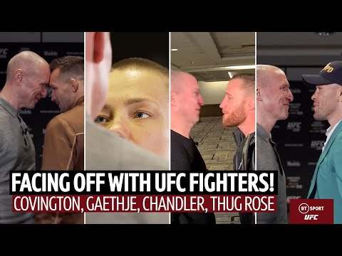 Ice-cold Thug Rose & Gaethje go for a nut Face-to-Face meeting UFC fighters