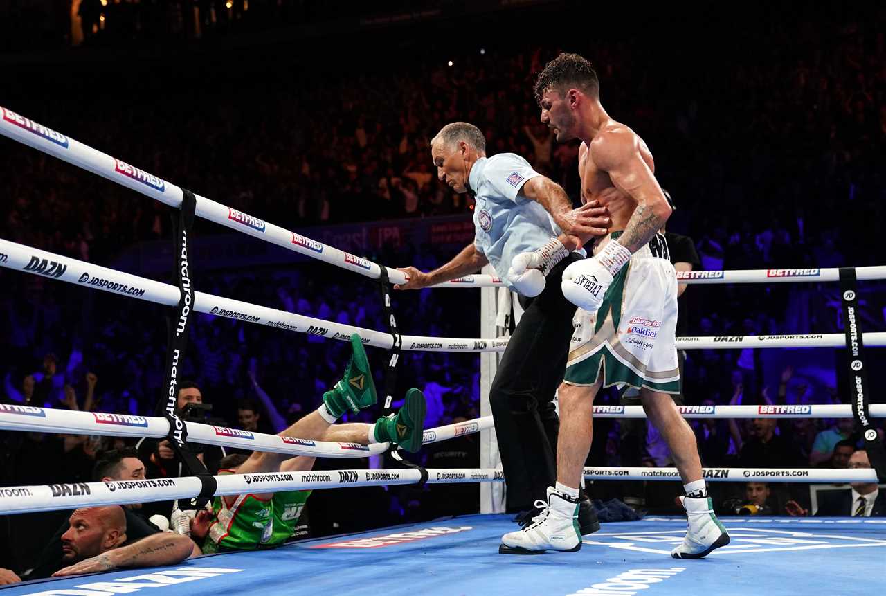 Leigh Wood defeats Michael Conlan, but an Irishman is taken to the hospital straight after falling through the ropes at grim KO