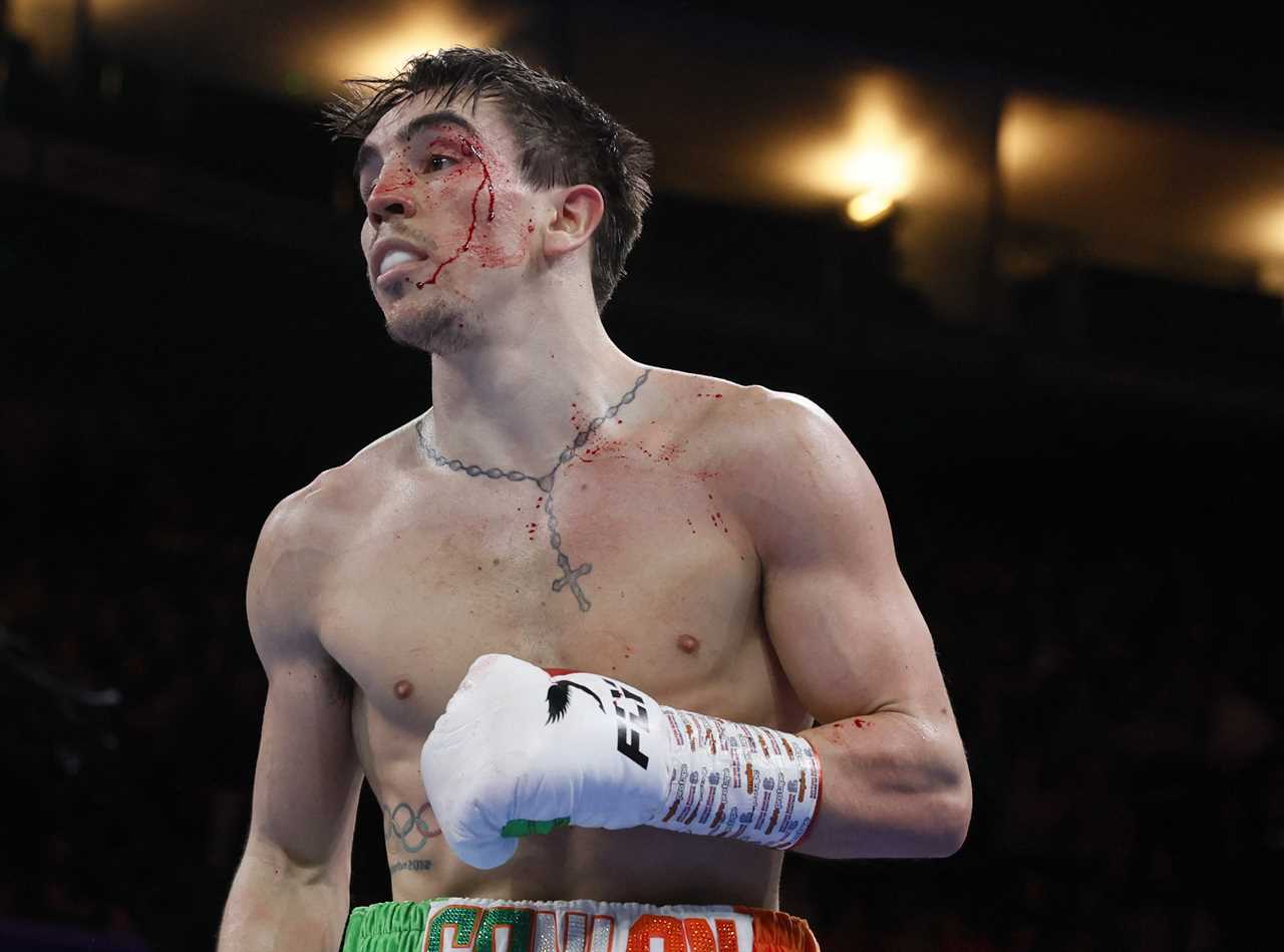 Leigh Wood defeats Michael Conlan, but an Irishman is taken to the hospital straight after falling through the ropes at grim KO