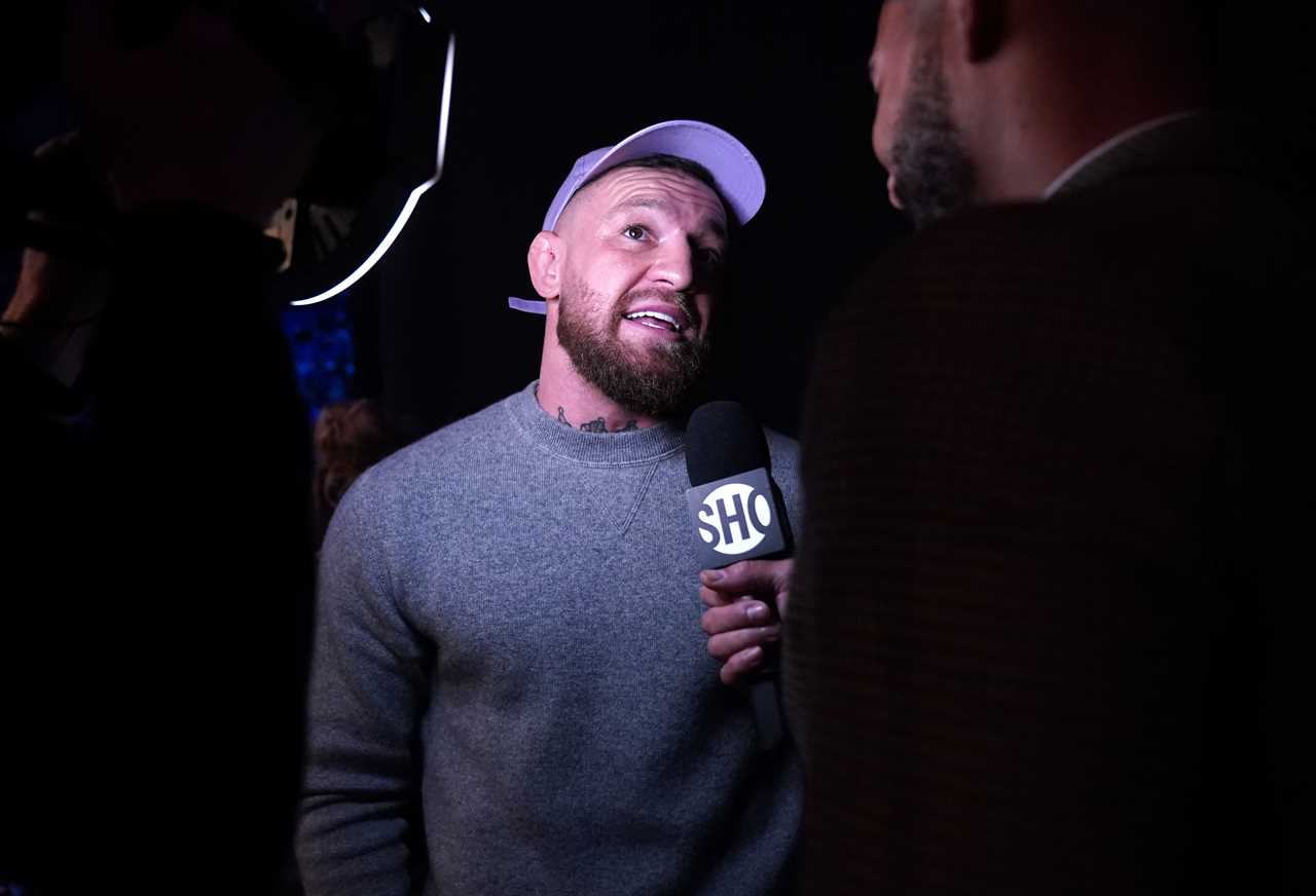 Conor McGregor says he is on schedule after undergoing medical checks with doctors following the UFC star's horror leg injury