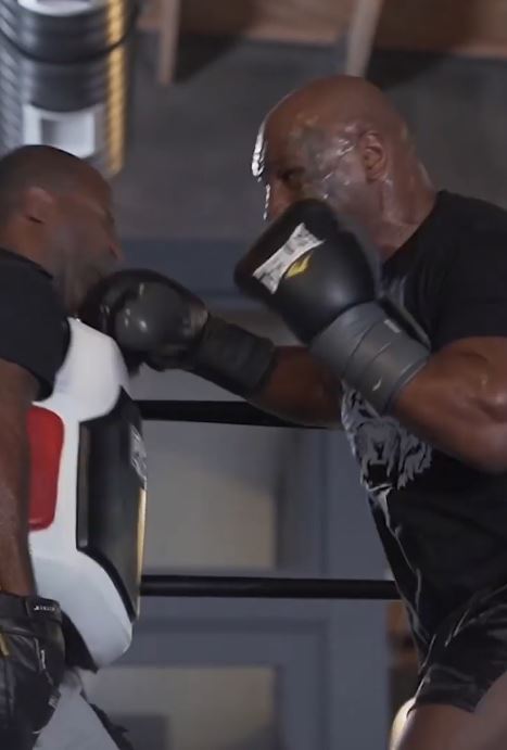 As he teases a return to boxing, watch Mike Tyson demonstrate his ferocious strength and lightning speed during training at 55.