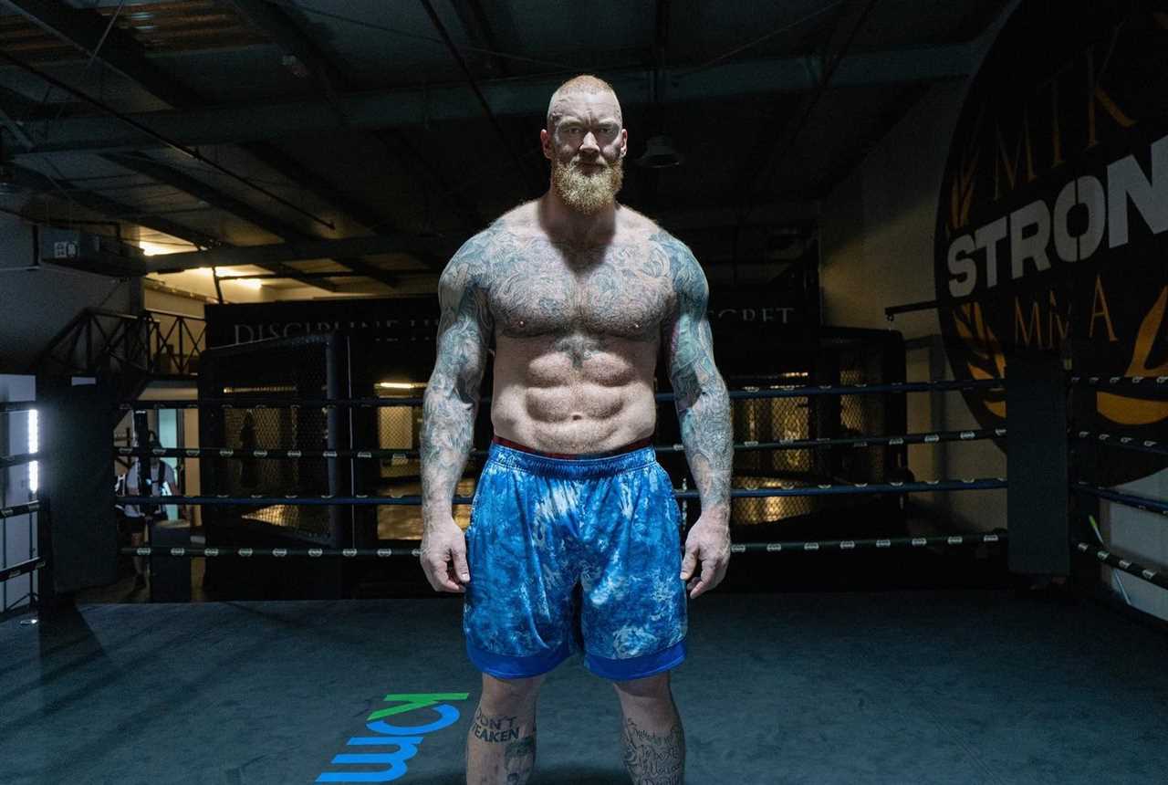 Game of Thrones’ Hafthor Bjornsson shows off terrifying physique and warns boxing rival Eddie Hall he has ‘no excuses’