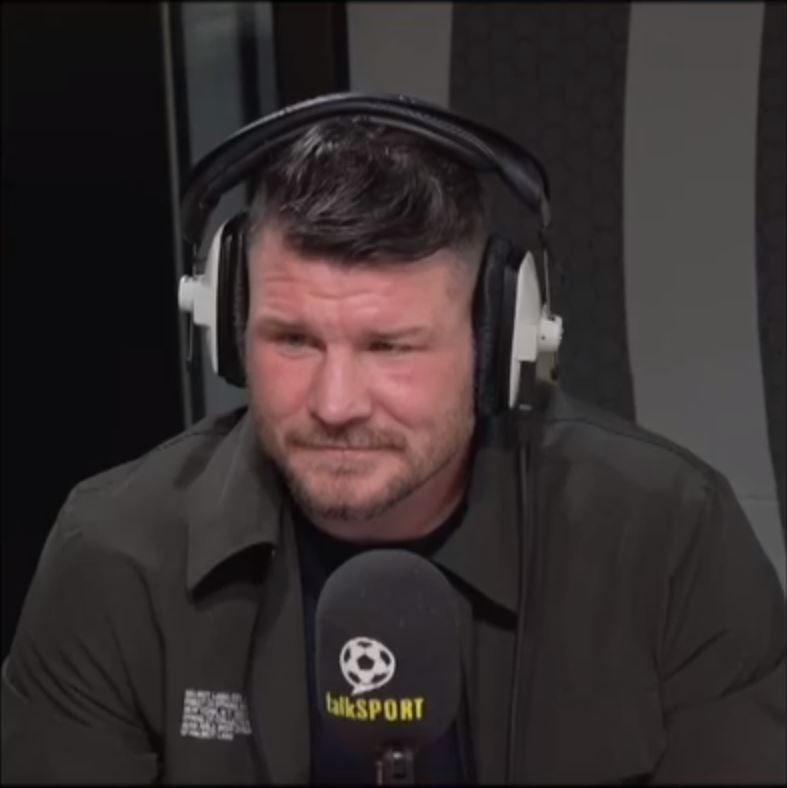 Moment UFC legend Michael Bisping pulls out fake eye to shock Simon Jordan and Jim White