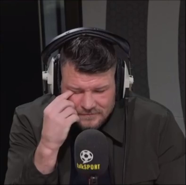 Moment UFC legend Michael Bisping pulls out fake eye to shock Simon Jordan and Jim White