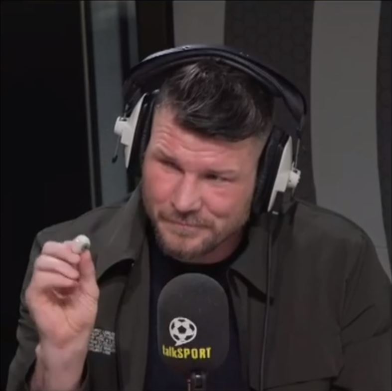 Moment UFC legend Michael Bisping pulls out fake eye to shock Simon Jordan and Jim White