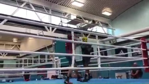 Watch Anthony Joshua defeat Joe Joyce in leaked sparring footage. Boxers row in a Twitter spat