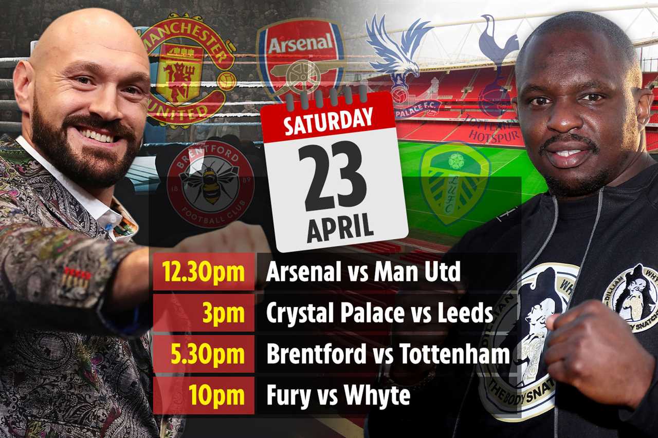 London is set for chaos with Arsenal vs Man Utd, confirmed for the same day as Tyson Fury and Dillian Whyte