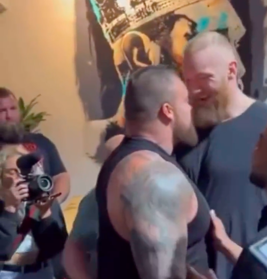 As rivals, Eddie Hall and Hafthor Bjornsson almost get into a fight before a grudge fight.