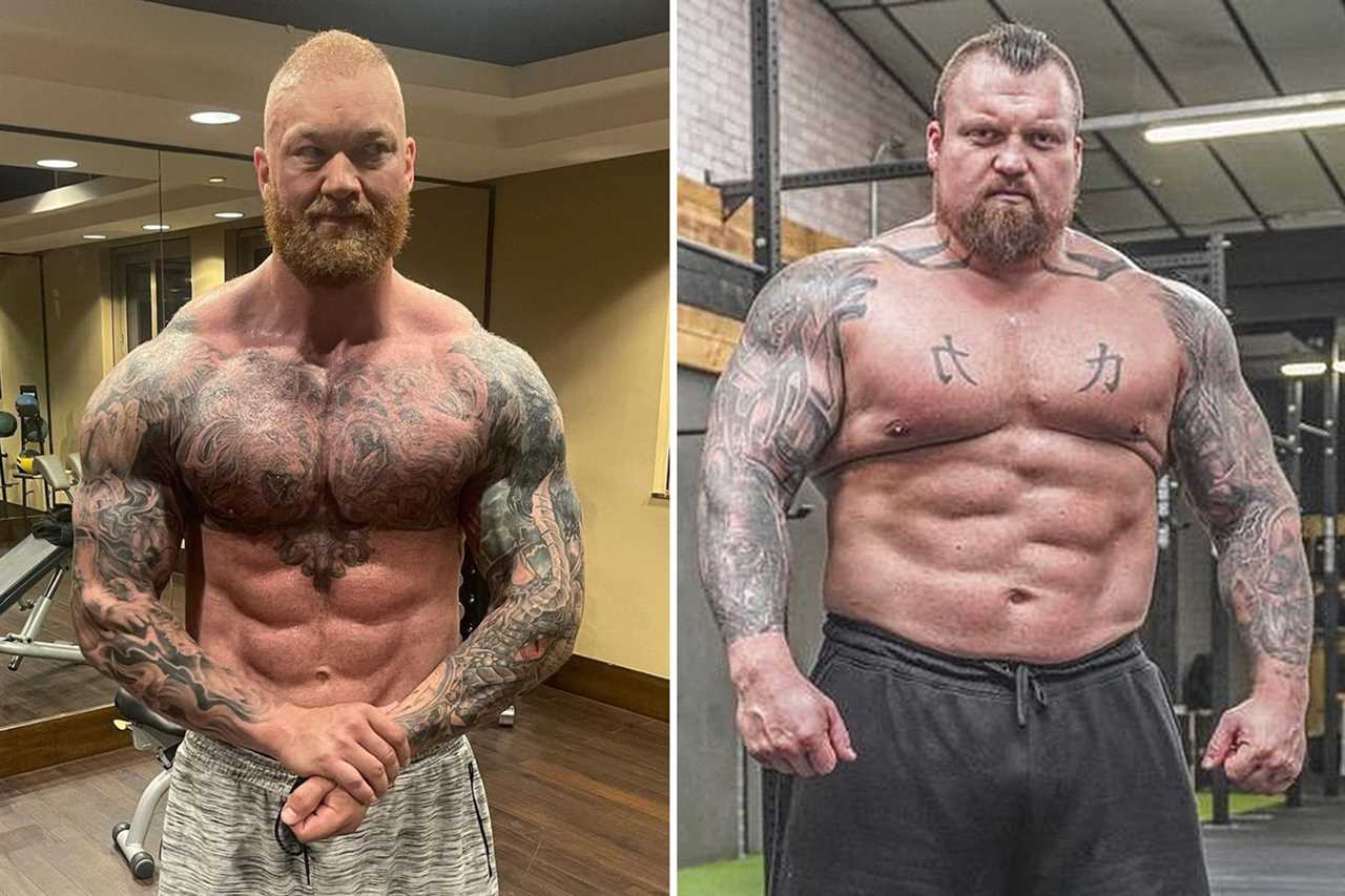 After strongmen nearly clashed over a jibe about Game of Thrones's giant mother, Eddie Hall and HafthorBjornsson were FORCED APART