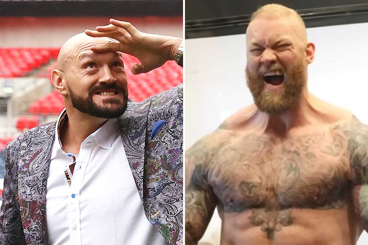 After strongmen nearly clashed over a jibe about Game of Thrones's giant mother, Eddie Hall and HafthorBjornsson were FORCED APART