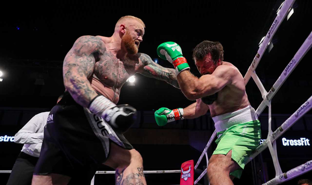 Eddie Hall says he is putting boxers to shame ahead of a huge fight against Game of Thrones star Hafthor Bornsson
