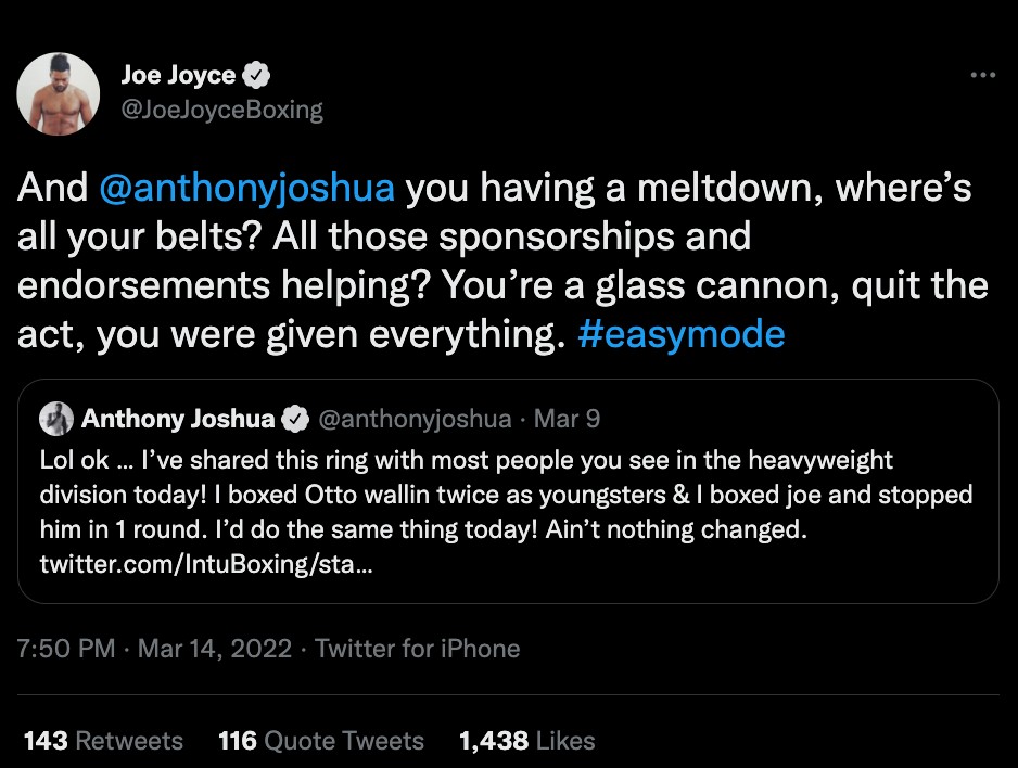 Joe Joyce's team reaches out to Anthony Joshua regarding the all-British fight with Oleksandr Uzyk rematch in doubt