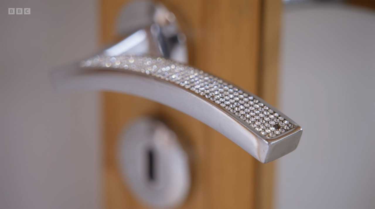 Ricky Hatton's Manchester home features a gold dining room, home theater, pool, and diamante door handles.