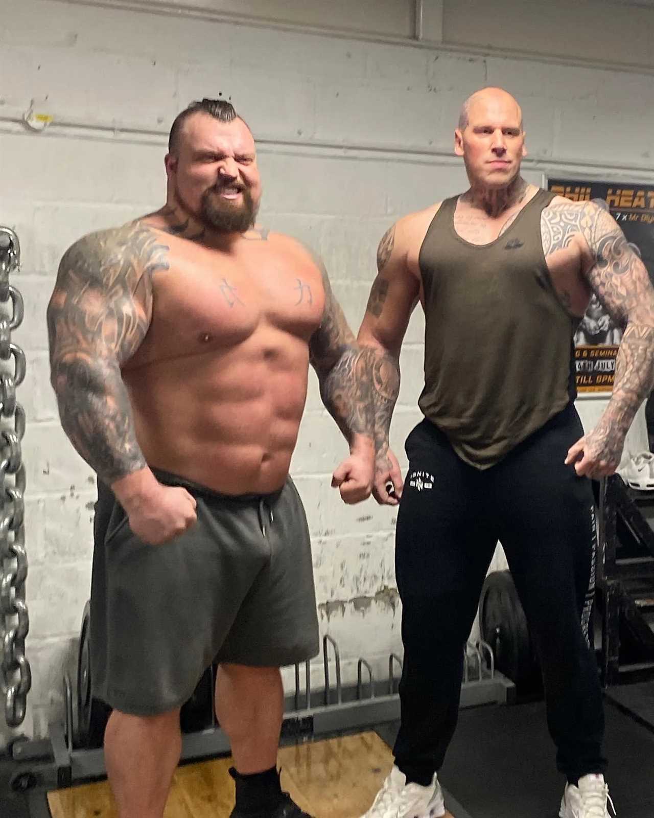 Hafthor Bornsson opens the door to fight against Martyn Ford, 'World's Scariest Man... who is a friend and rival to Eddie Hall
