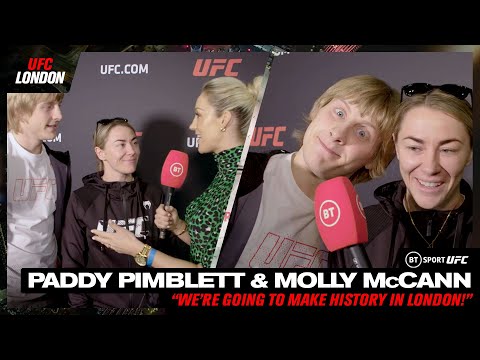 We're going to make history! Paddy Pimblett and Molly McCann Are Ready to Takeover UFC London