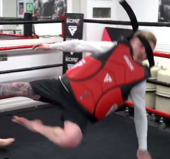 Eddie Hall whacks YouTube star Nile Wilson after he volunteers to take punch from former World’s Strongest Man