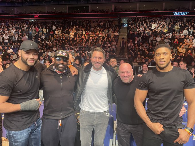 We live and breathe fight games - Anthony Joshua, Dereck Chisora and Co are front row at UFC London.