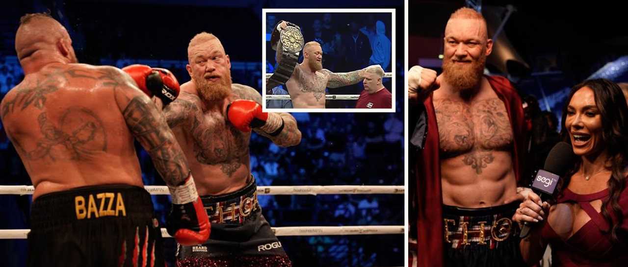 He wasn't lying - HafthorBjornsson acknowledges Eddie Hall can punch, but states that he won't be able to beat him in a grudge match.