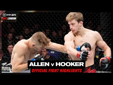Highlights of the UFC London Fight Arnold Allen vs Dan Hooker