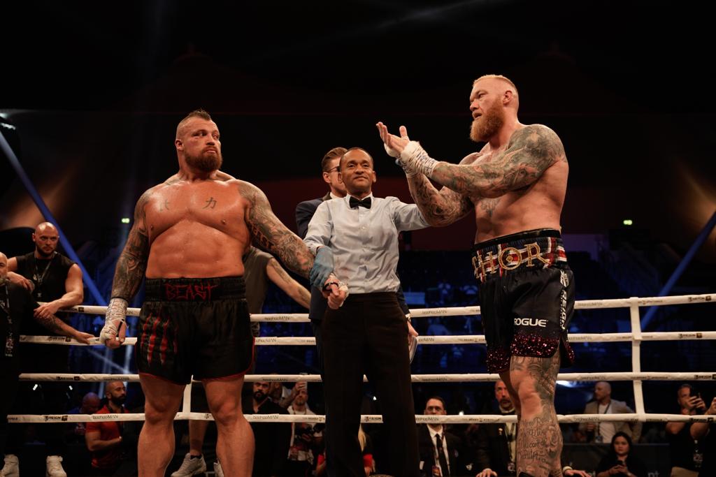 After beating his super-heavyweight opponent, Game of Thrones star Hafthor Bojornsson has opened the door for Eddie Hall rematch