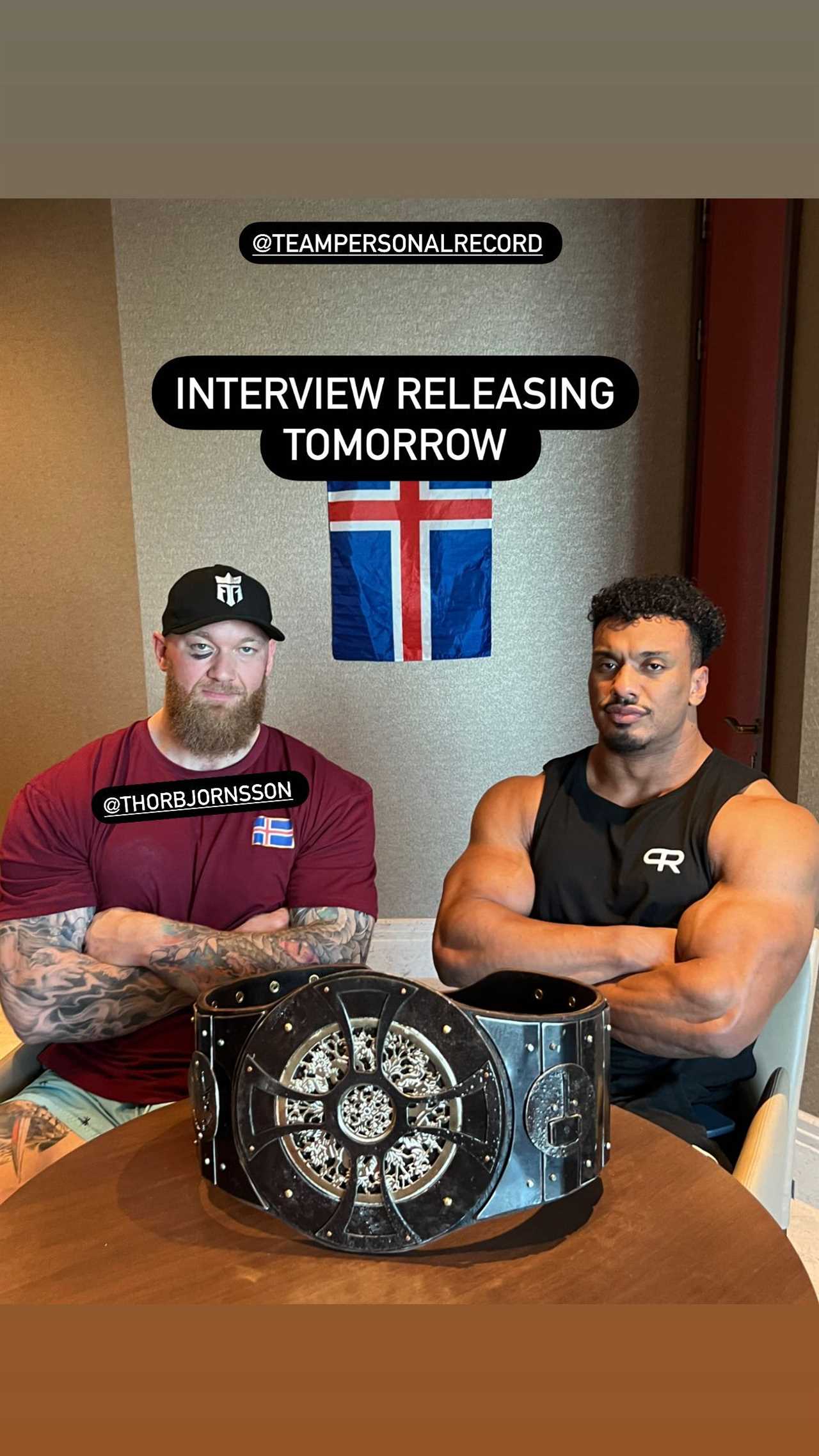 After Games of Thrones wins, Thor Bjornsson displays a brutal black eye.