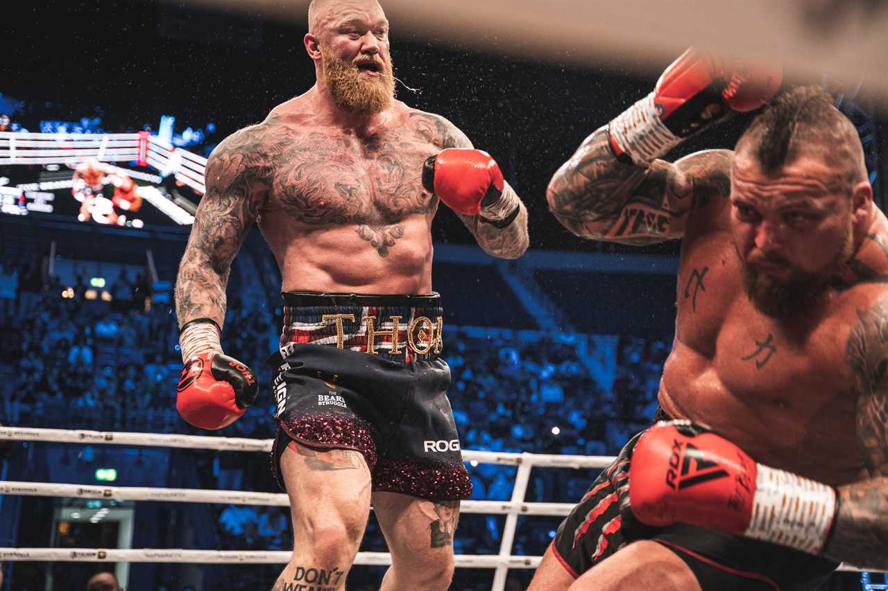 After Games of Thrones wins, Thor Bjornsson displays a brutal black eye.