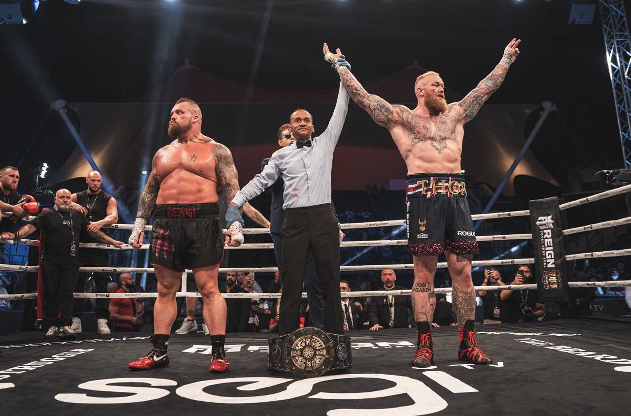 Hafthor Jornsson tells Eddie Hall what he said to him after his win in unseen footage. He also informs his rival that he doesn't want a rematch