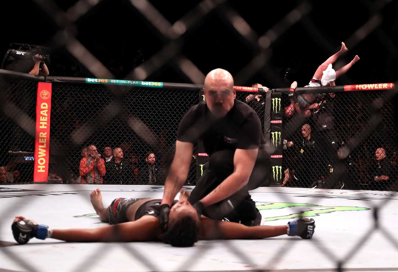 After suffering a vicious spinning elbow KO, UFC London star Luana Caroline is now 'fine'