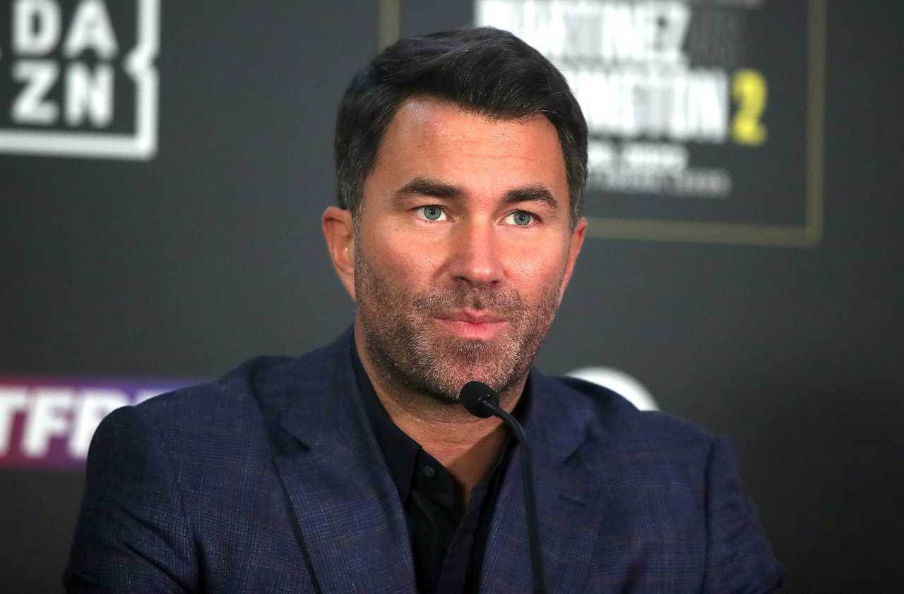 Eddie Hearn claims that he has been banned from Fury vs Whyte, but offers to bring a bucket for Body Snatcher into his corner