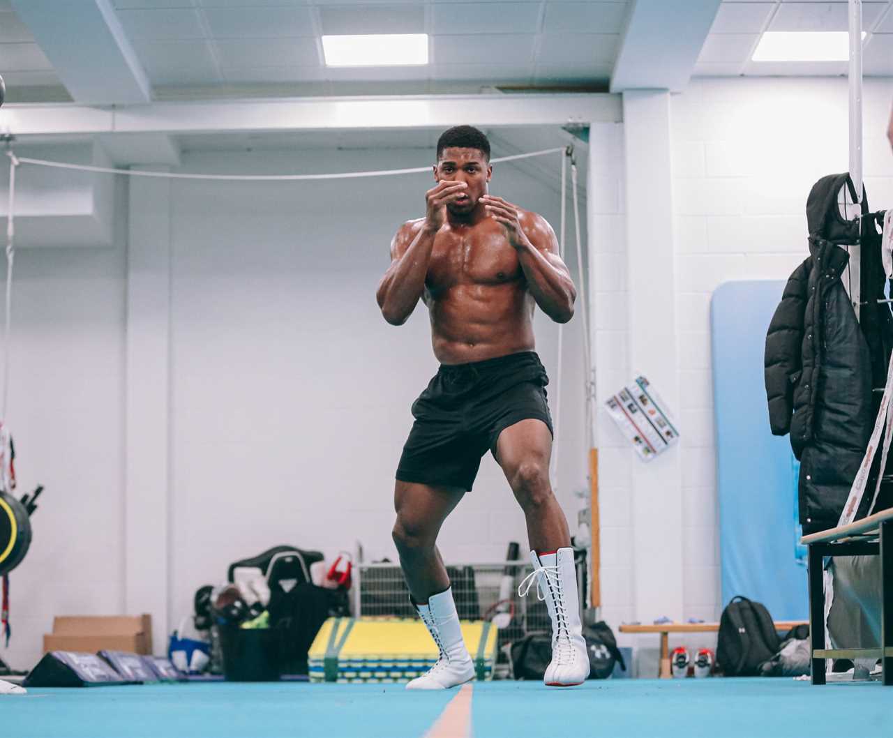 After fighting the Russian invaders, Oleksandr Usyk has left Ukraine to train for Anthony Joshua's rematch.