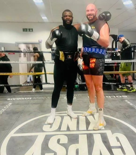 It's evident to see - Tyson Fury shows his class in 'excellent sparring' with Martin Bakole before the fight against Dillian Whyte