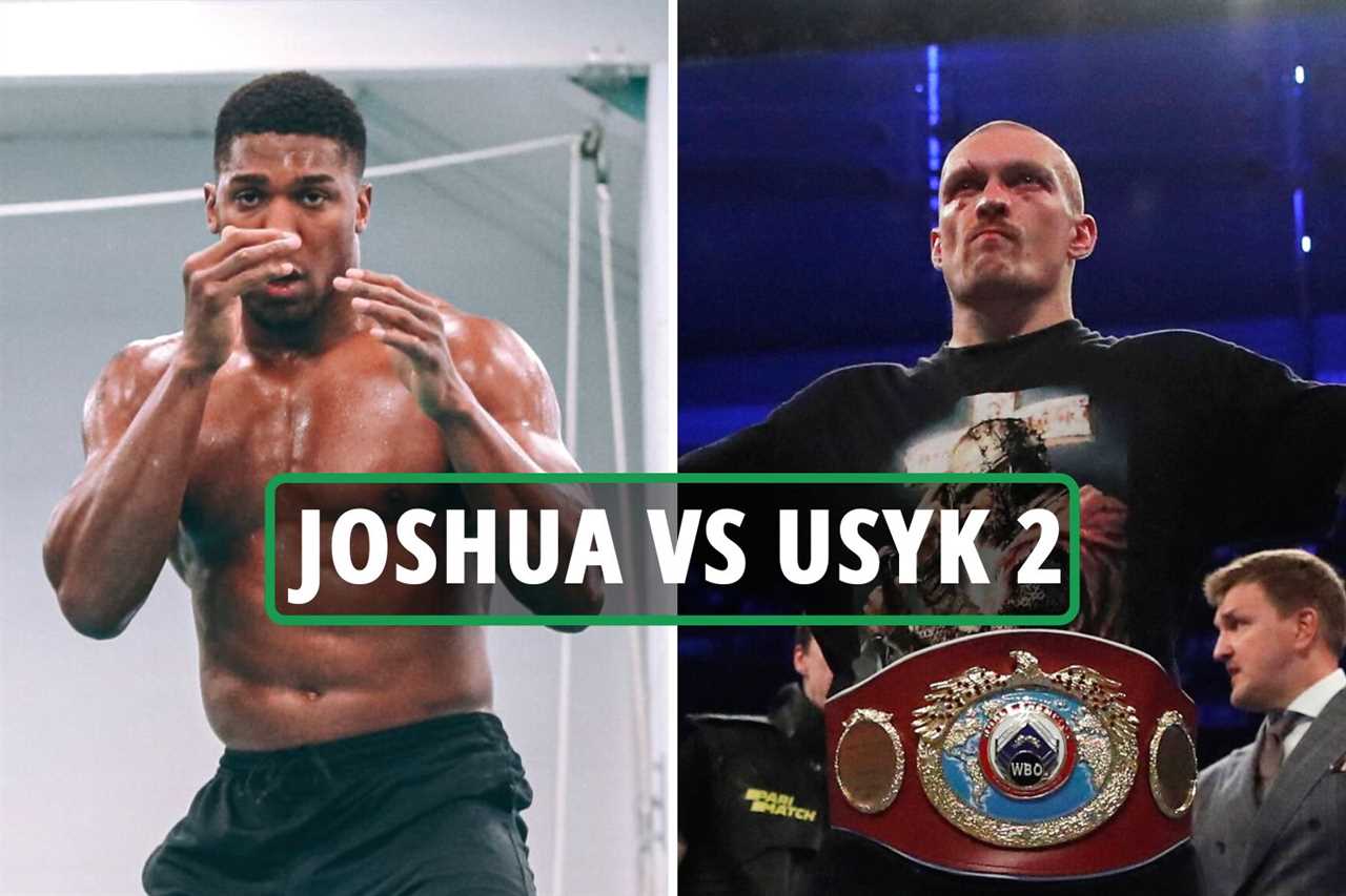After knocking his team-mate off the balance beam, Anthony Joshua nails Cristiano Ronaldo's Siu celebration.