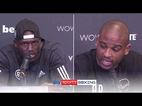 Riakporhe TUNTS Jumah during presser Trash talk begins ahead of London's rival fight for the London cruiserweight title