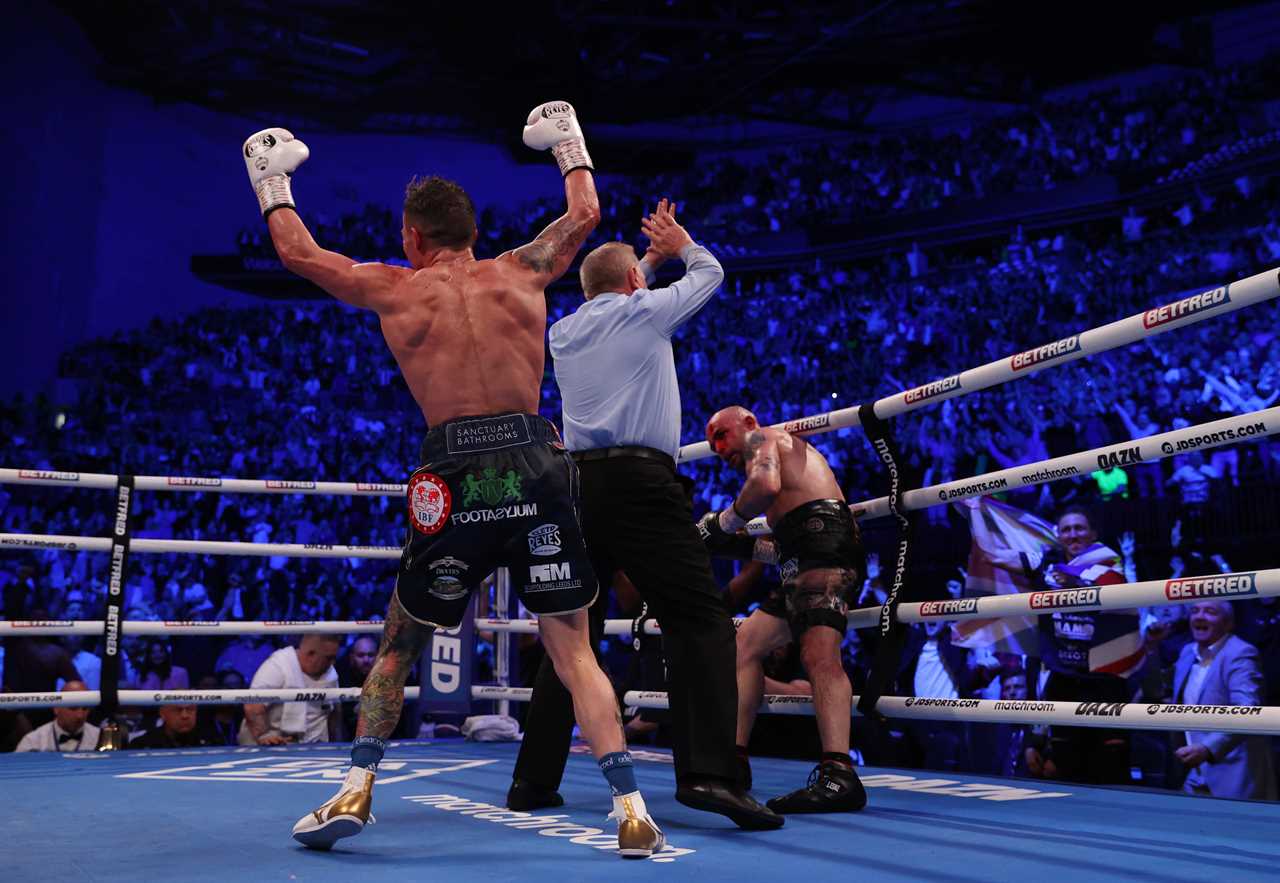 After his stunning win in the world title, Josh Warrington is taken straight to hospital with a fractured jaw and a suspected broken hand.