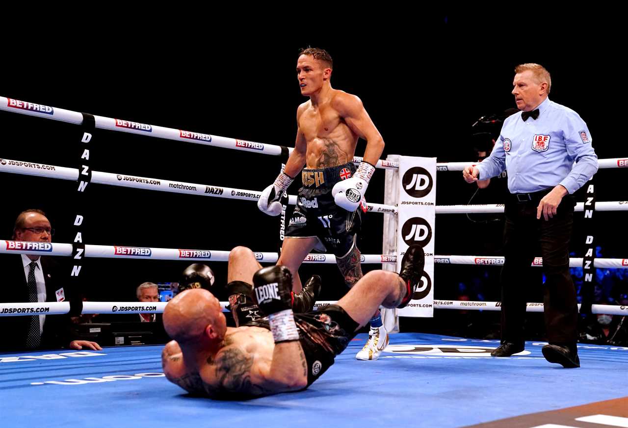 After his stunning win in the world title, Josh Warrington is taken straight to hospital with a fractured jaw and a suspected broken hand.