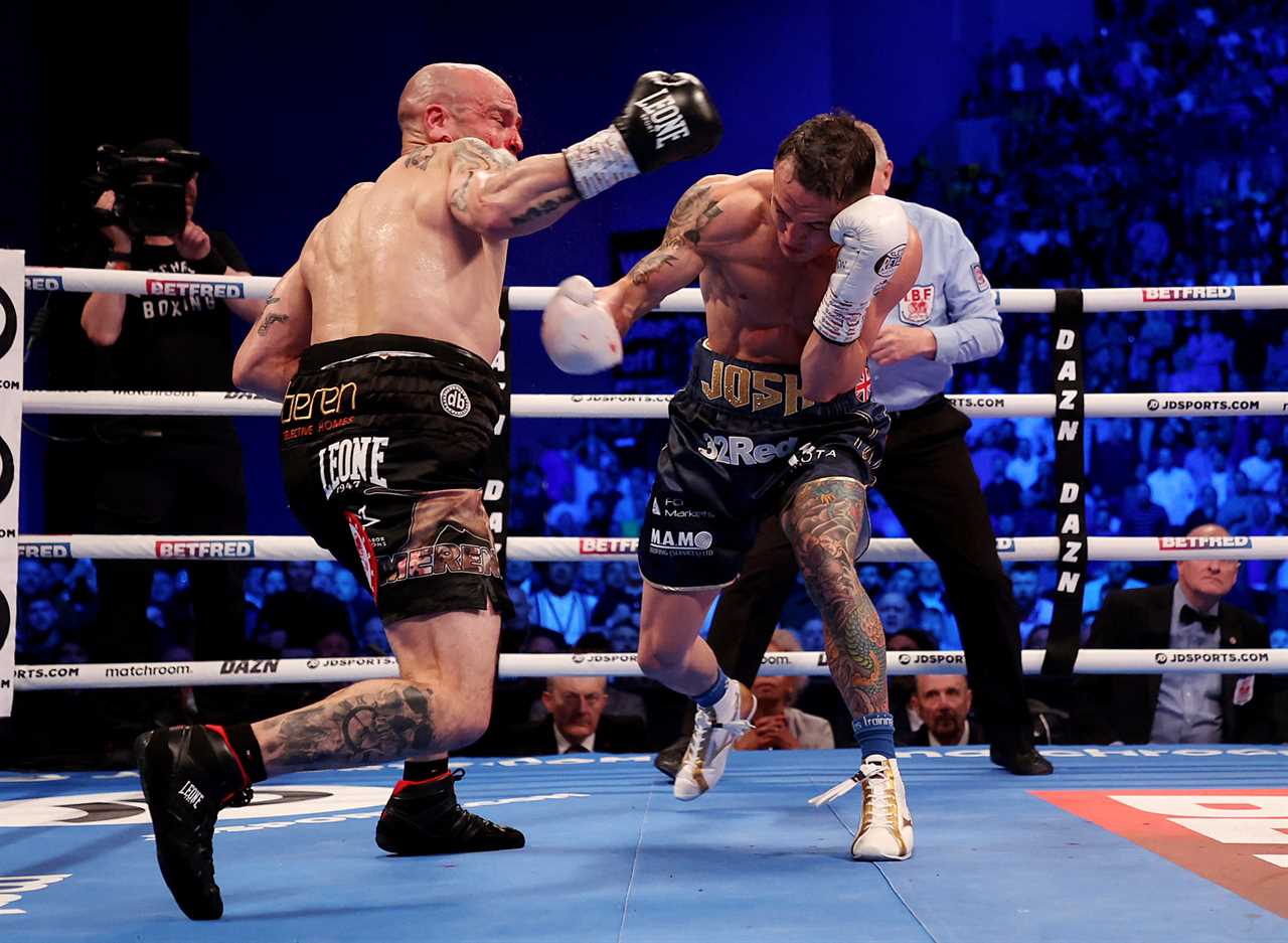 After his stunning win in the world title, Josh Warrington is taken straight to hospital with a fractured jaw and a suspected broken hand.