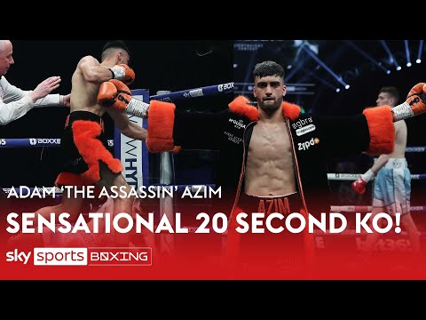 SENSATIONAL 20-SECOND KO FROM ADAM AZIM Incredible stoppage by the future star