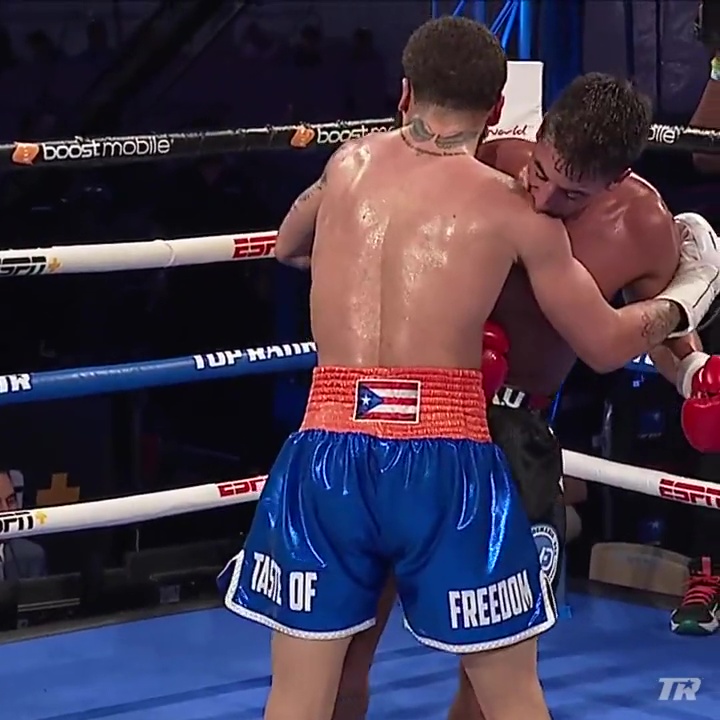 Watch the shocking moment Nicolas Pablo Demario BITES Josue Vargas fight... but the ref refuses to disqualify him