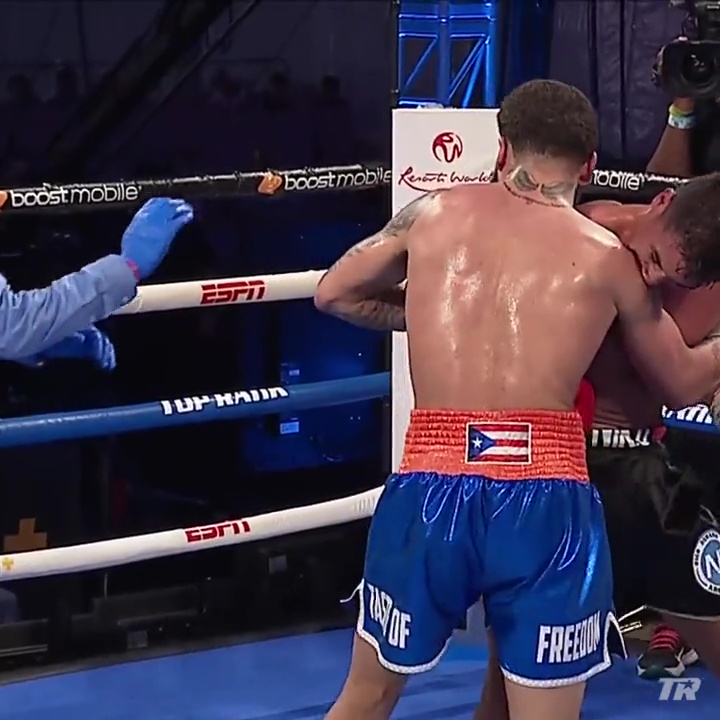 Watch the shocking moment Nicolas Pablo Demario BITES Josue Vargas fight... but the ref refuses to disqualify him