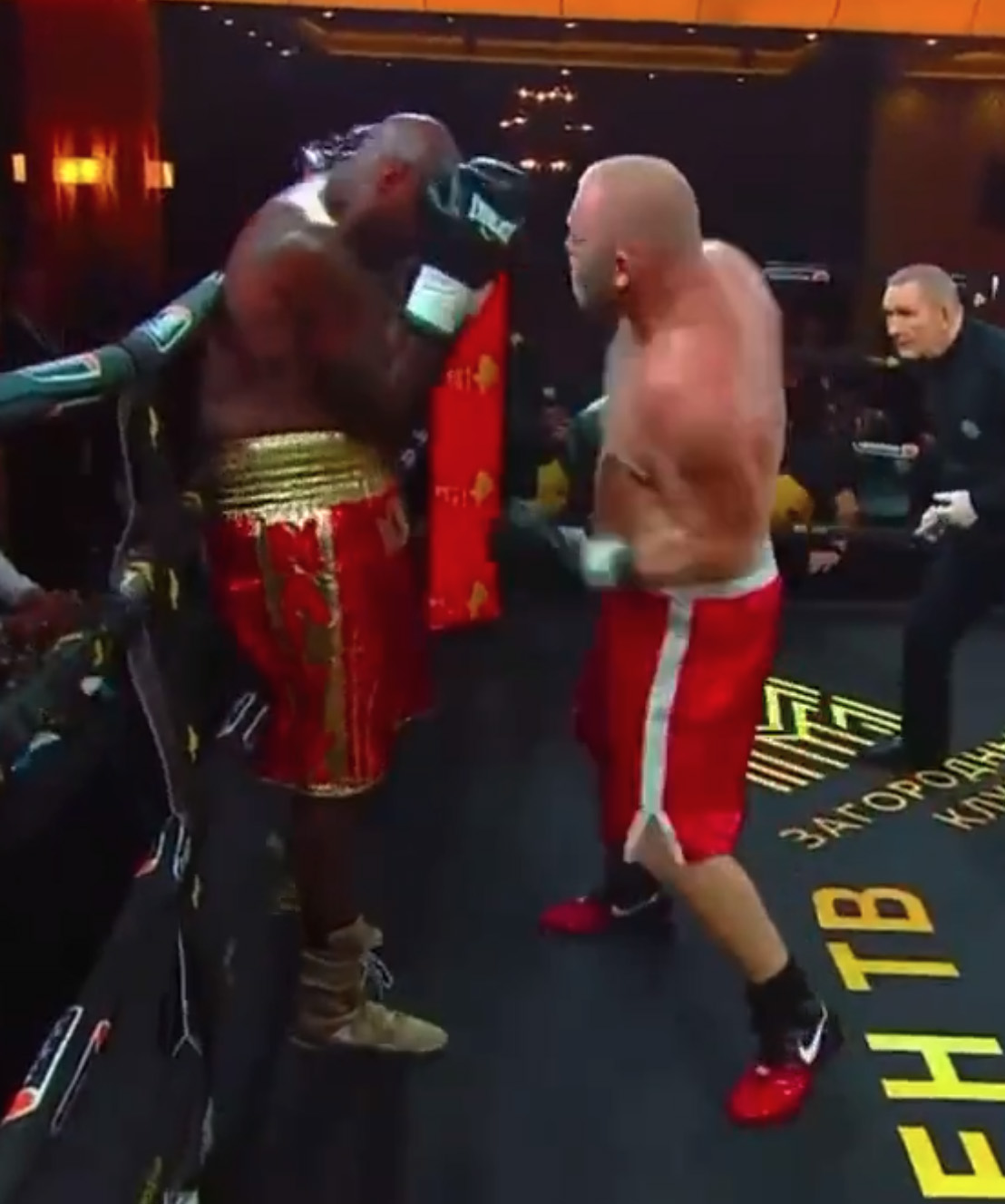 Malik Scott, Deontay Wilder's 41-year-old trainer, LOSES a comeback fight against MMA legend Kharitonov.