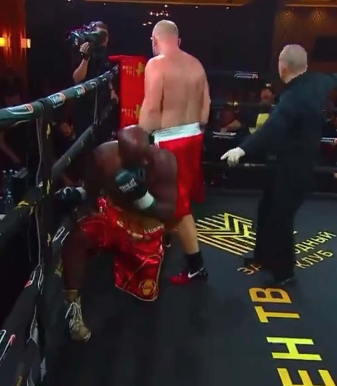 Malik Scott, Deontay Wilder's 41-year-old trainer, LOSES a comeback fight against MMA legend Kharitonov.