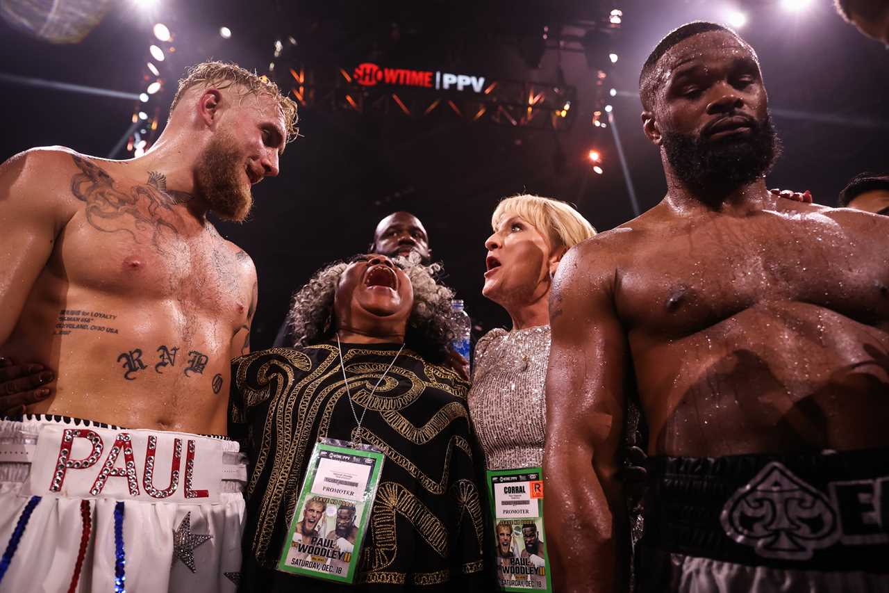 UFC star Colby Covington claimed that Tyron Woodley's MUM reacts to Jake Paul's knockout.